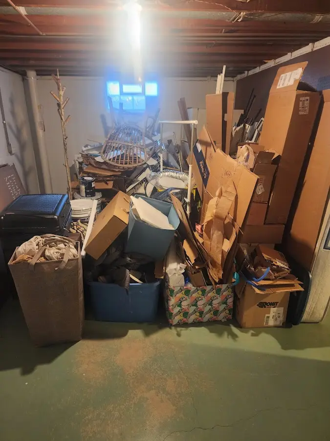 Roll-off dumpster container at job site for Construction Dumpster Rental in Huber Heights